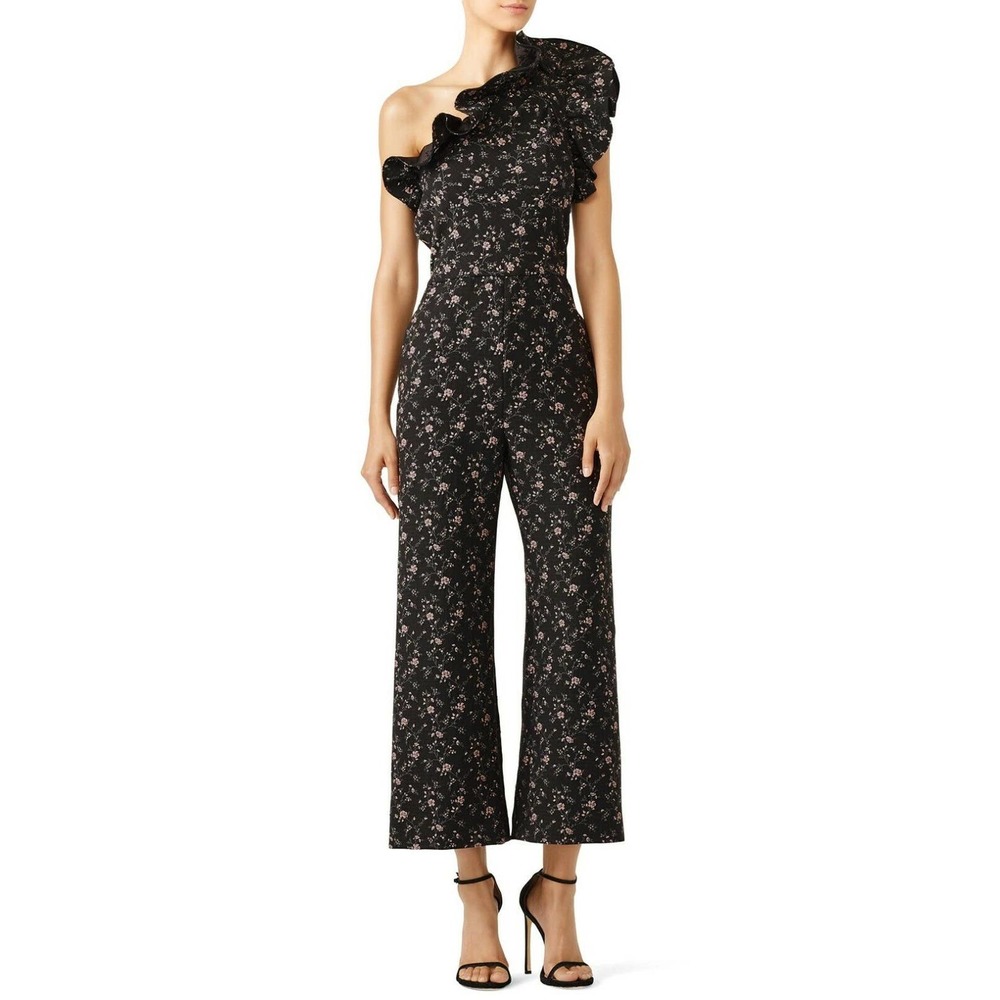 Rebecca Taylor One Shoulder Jumpsuit 2 Ruffle